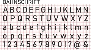 Letters bahnschrift
