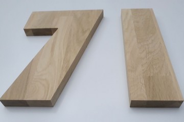 Voorbeeld huisnummer eiken 1 0