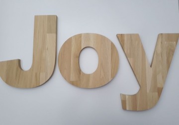 Voorbeeld letters eiken 1 3