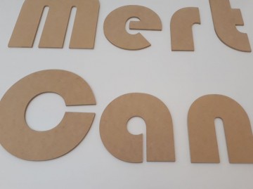 Voorbeeld letters mdf 4mm 2 2