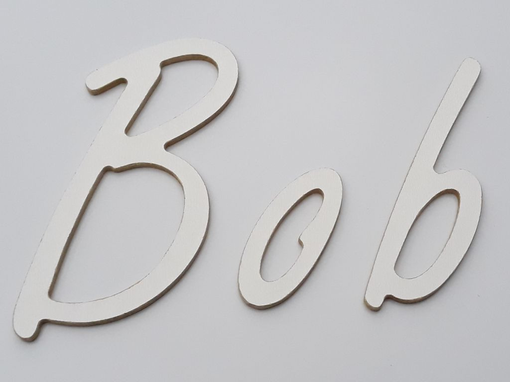 eeuwig Hoeveelheid van impliciet MDF letter 3mm wit, hoogte XS (7,5cm) - Letters MDF - Studio Alteveer